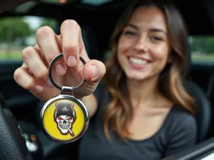 Personalized Keychains Glossy Max Classy Metal 